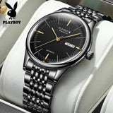 Original Luxury Brand Automatic Mechanical Watches for Men Classic Stainless Steel Date Week Waterproof Wristwatches