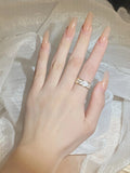 Classic 18KGP White Women's Handmade Enamel Party Ring