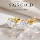 Our Choice 3EX Cut 0.5-2ct Moissanite Diamond D Colour VVS1 Stud Earrings