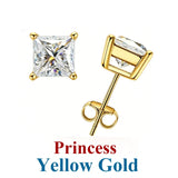 Dazzling 0.5-3ct Moissanite Diamond Sterling Silver Stud Earrings for Women Men