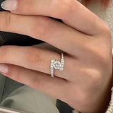 New GRA Certified D Colour 0.5CT 5mm Moissanite Diamond Rings For Women S925 Sterling Silver Fine Jewellery Rings