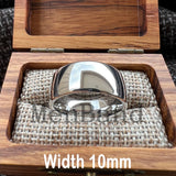 Dome High Polish Finish 2-10MM  White Tungsten Wedding Couple Rings Comfort Fit