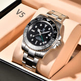 Luxury Famous Brand Sapphire Glass AR Coating Automatic with New Japan NH34 GMT Men Mechanical Watches for Men
