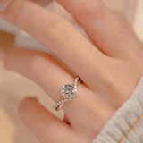Wonderful 1ct Moissanite Diamond Crown 925 Sterling Silver Gold Plated Ring, Pass Diamond Test Fine Luxury Jewellery