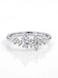 Fashion 0.1CT VVS1 D Colour Moissanite Diamonds Ring Fine Jewellery