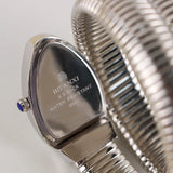 Awesome High-quality Luxury Snake Watch with Stainless Steel Bracelet Fashion Gold Ladies Waterproof Watches