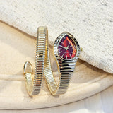 Fashion Selection Snake-Shape Elastic Bracelet Creative Quartz Watch
