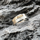 Brushed Polished Design Grooved Beveled Classic 6MM 8MM Tungsten Wedding Rings