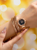 Modern Jewellery Luxury Trendy Snake Design Fashion Dress Women Bangle Bracelet Winding Quartz Watches for Women