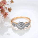 14 Karat Gold Filled Top Quality Luxury AAA Zircon Diamonds Golden Silver Colour Rings