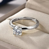 Marvelous Solitaire 1.0CT 6.5MM D Moissanite Diamond Rings  Fine Jewellery