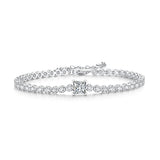 Radiant 1ct D Color VVS1 14K WGP Radiant Cut Square High Quality Moissanite Diamonds Bracelets - Luxury Jewellery - The Jewellery Supermarket