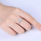 Super GRA Certified 0.5-3CT VVS1 Moissanite Diamond Rings for Women 925 Silver Ring for Engagement Wedding Jewellery