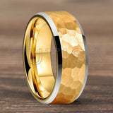 Plane Hammer With Beveled Edge Treatment New 6/8mm Tungsten Carbide Rings