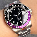 200m Waterproof Automatic Diver Watches Mechanical Movement Luminous Jubilee Strap