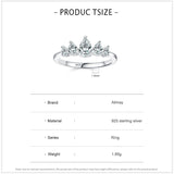 Crown-Inspired Tiara Design Marquise Cut AAAA Lab Created Diamonds Silver Ring