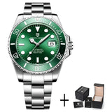 Luxury Design Water Ghost Series Classic Blue Dial Luxury Automatic Stainless Steel 100m Waterproof Mechanical Watch