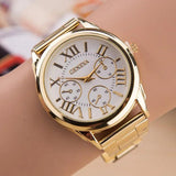 New Silver and Gold Colour Famous Brand Casual Quartz Stainless Steel Dress Watches for Ladies - Ideal Present - The Jewellery Supermarket