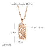 14K Vintage Rolled Gold Hollow Flower Boho Ethnic Pendant Necklace Fashion Daily Jewellery