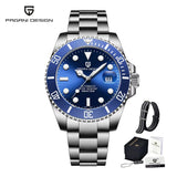 Luxury Brand NH35 100M Waterproof Sapphire Glass Blue Green Black Dial Diver Watch