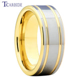 Beautiful Polished Brushed Finish 6MM 8MM Men Women Wedding Tungsten Carbide Rings