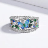 New Classic Butterfly Style Hand Made Enameled Bowknot Fashion Ring