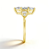 Impressive GRA Certified 2CT Marquise Cut Moissanite High Quality 14K Gold Filled Ring