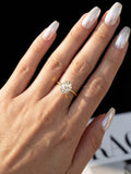 Terrific VVS1 D Colour 5 Carat Brilliant Oval Moissanite Diamond Engagement Ring
