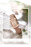Luxury Quartz Elegant Swiss Brand CZ Crystals Stainless Steel Mesh Silver Rose Gold Colour Luminous Ladies Watches - The Jewellery Supermarket