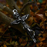 New Creative Design Stainless Steel Cross Jesus Pendant For Men -  Crucifix Eastern Orthodox Christian Jewellery - The Jewellery Supermarket