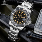 200M Water Resistant Luminous Ceramic Bezel 316L Steel Quartz Mens Dive Watch