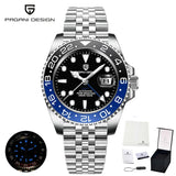 New LUXURY DESIGN Top Mechanical Automatic Watch Sports Rubber Diver Series Watch Luminous Date Display Wristwatches