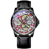 New Unique Design Skeleton Dial Mechanical Watch - Men's Waterproof Luminous Date Automatic Watches - The Jewellery Supermarket