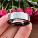 New Arrival Pipe Cut Brushed Finish 6MM 8MM Classic Tungsten Carbide Rings for Men Women - Dailylife Gift Comfort Fit Jewellery