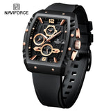 New Arrival Sport Calendar Top Brand Luxury Military Style Chronograph Rubber Quartz Original Men Watches - The Jewellery Supermarket