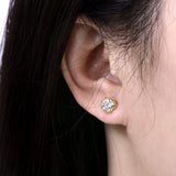 Superb 0.1-2CT Round Cut D Colour VVS1 Moissanite Diamonds Unisex Stud Earrings