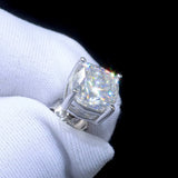 Luxury 0.5-3 Carats Cushion Marquise Oval Moissanite Diamonds Silver Stud Earrings