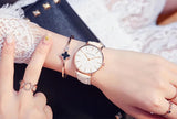 Best Price Top Brand Elegant Japan Quartz Movement Fashion Leather Strap Ladies Waterproof Wristwatches