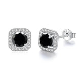 Superb Square Cut D Colour VVS Moissanite Diamond Stud Earrings - Luxury Sterling 925 Silver Fine Jewellery For Women - The Jewellery Supermarket