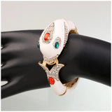 New Unique Design 6 Colours Gold Plated with Full AAA Rhinestones Dolphin Animal Enamel Statement Bracelet Bangle - The Jewellery Supermarket