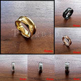 Grooves Domed Polished Finish 4/6/8mm Tungsten Wedding Engagement Rings