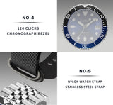 New Luminous Mechanical Ceramic Bezel Sapphire Glass MIYOTA 8215 Automatic Watch