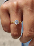 1 Carat Classic VVS1 D Colour Moissanite Diamond Solitaire Ring Fine Jewellery