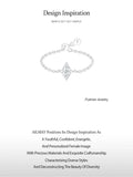 Water Drop Shape AAAA Lab Created Diamond Silver Link Chain Adjustable Rings
