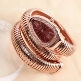 Elegant Unique Snake Shape Silver Green Colour Fashion Quartz Womens Zircon Diamonds Bling Luxury Ladies Watches