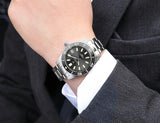 New 38mm Diver Mens Watch Japan NH35A Automatic Mechanical Sapphire Glass Date Luminous 200M Waterproof Wristwatch