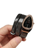 Popular Creative Snake Shaped Women's Quartz Analogue Watches - Women's Bracelets Personalized Wristbands For Women