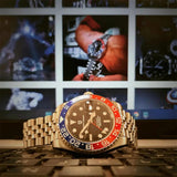 Luxury Famous Brand Sapphire Glass AR Coating Automatic with New Japan NH34 GMT Men Mechanical Watches for Men