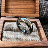Dome High Polish Classics I Love You 6/8MM Men Women Wedding Tungsten Couple Rings