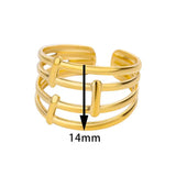 New Arrivals 18K Gold Colour New Stainless Steel Rings for Women Jewellery - Beautiful Fashion Rings - The Jewellery Supermarket